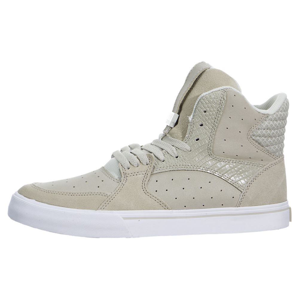 Baskets Montantes Supra Vaider 3000 Grise Light Grey/White Homme | QAU-23991656